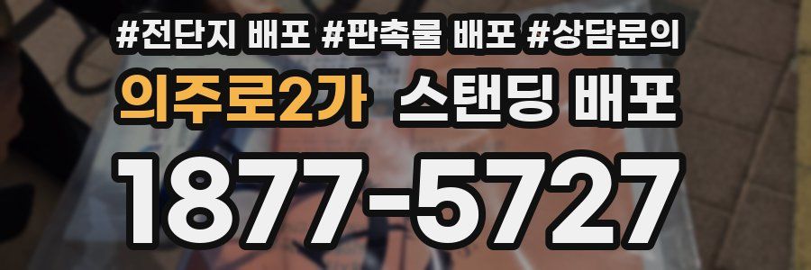 의주로2가 스탠딩 배포