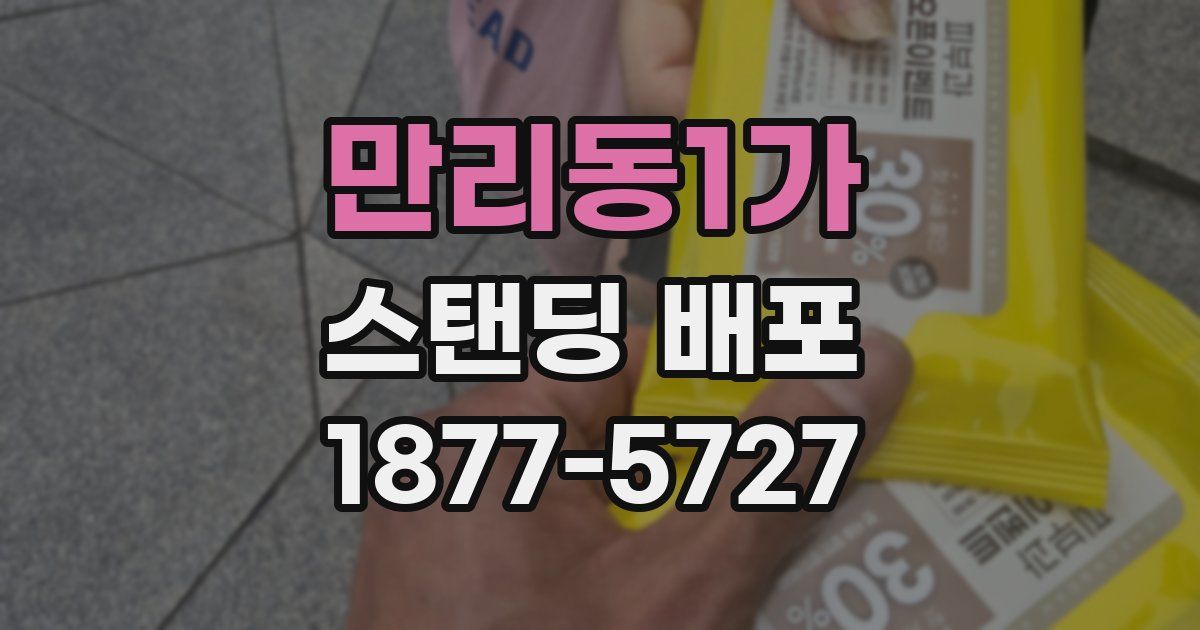 만리동1가 스탠딩 배포