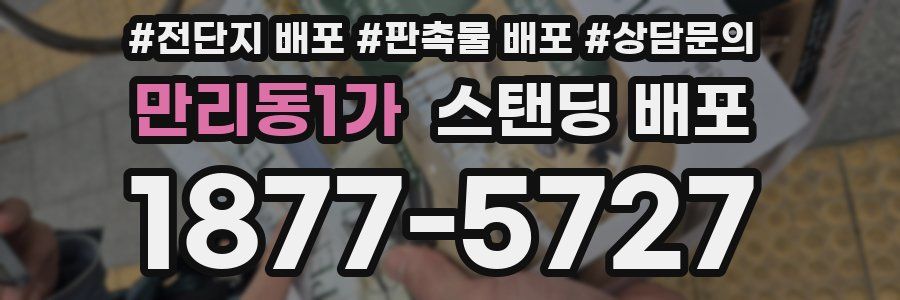 만리동1가 스탠딩 배포