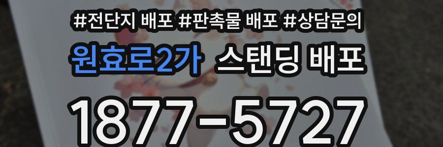 원효로2가 스탠딩 배포