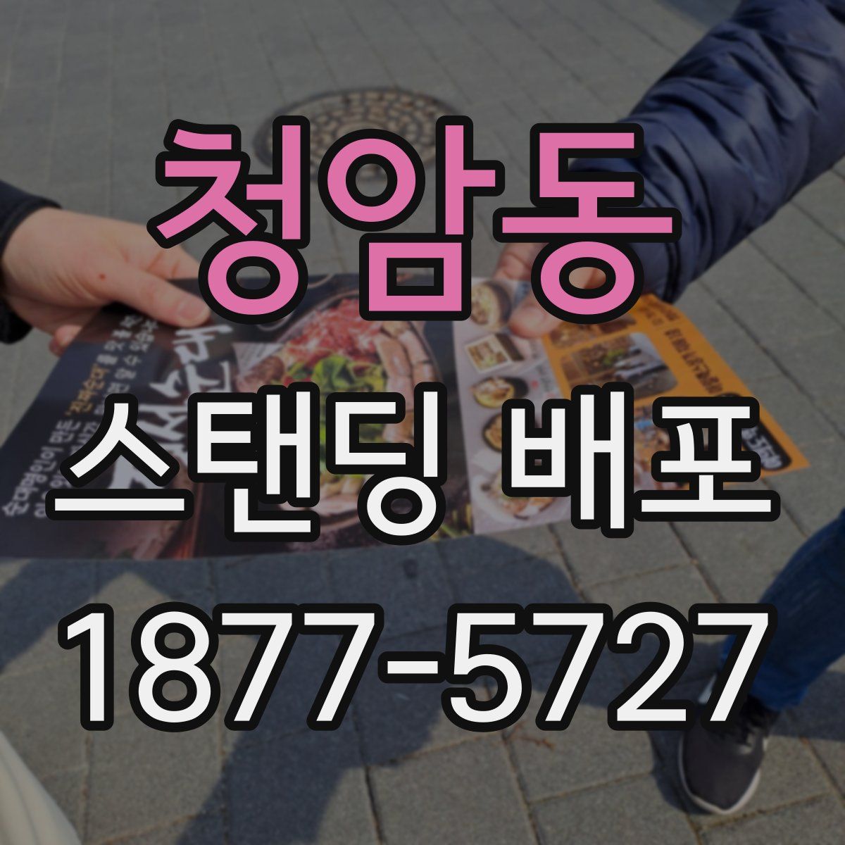 청암동 스탠딩 배포
