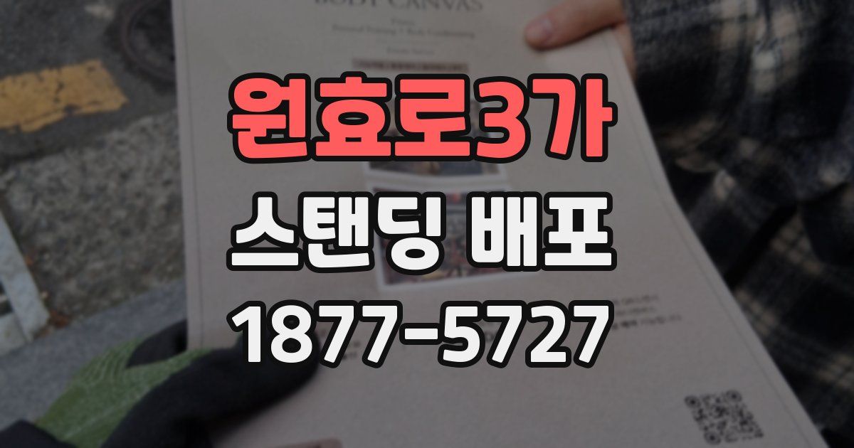 원효로3가 스탠딩 배포