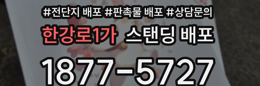 한강로1가 스탠딩 배포