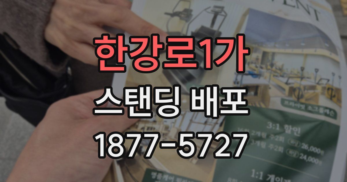 한강로1가 스탠딩 배포