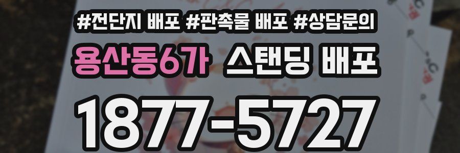 용산동6가 스탠딩 배포