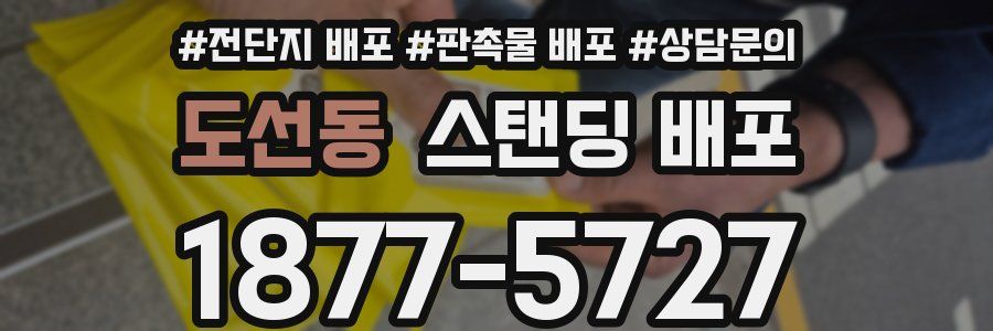 도선동 스탠딩 배포