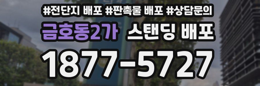 금호동2가 스탠딩 배포