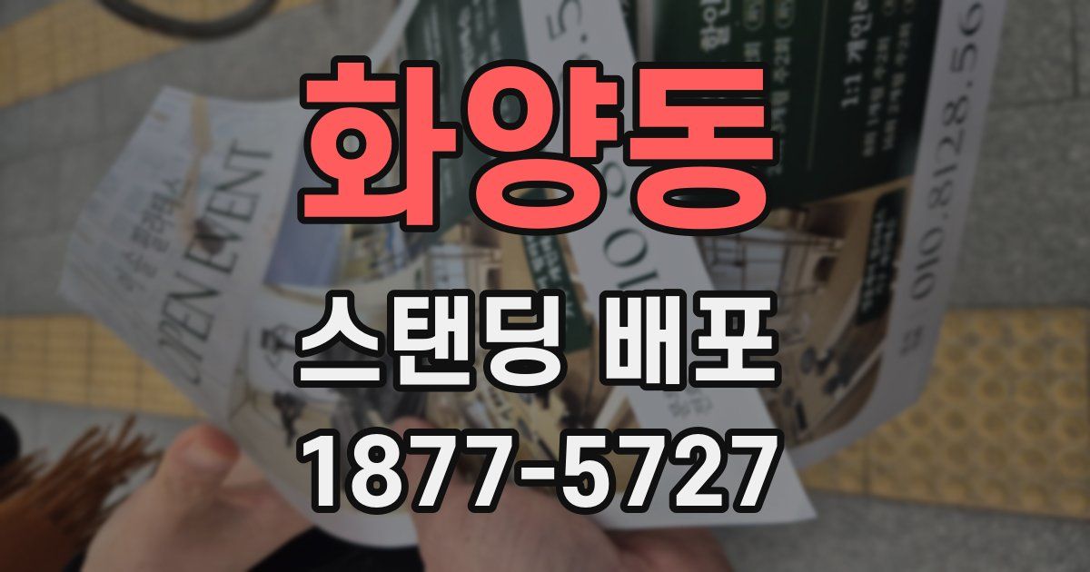 화양동 스탠딩 배포