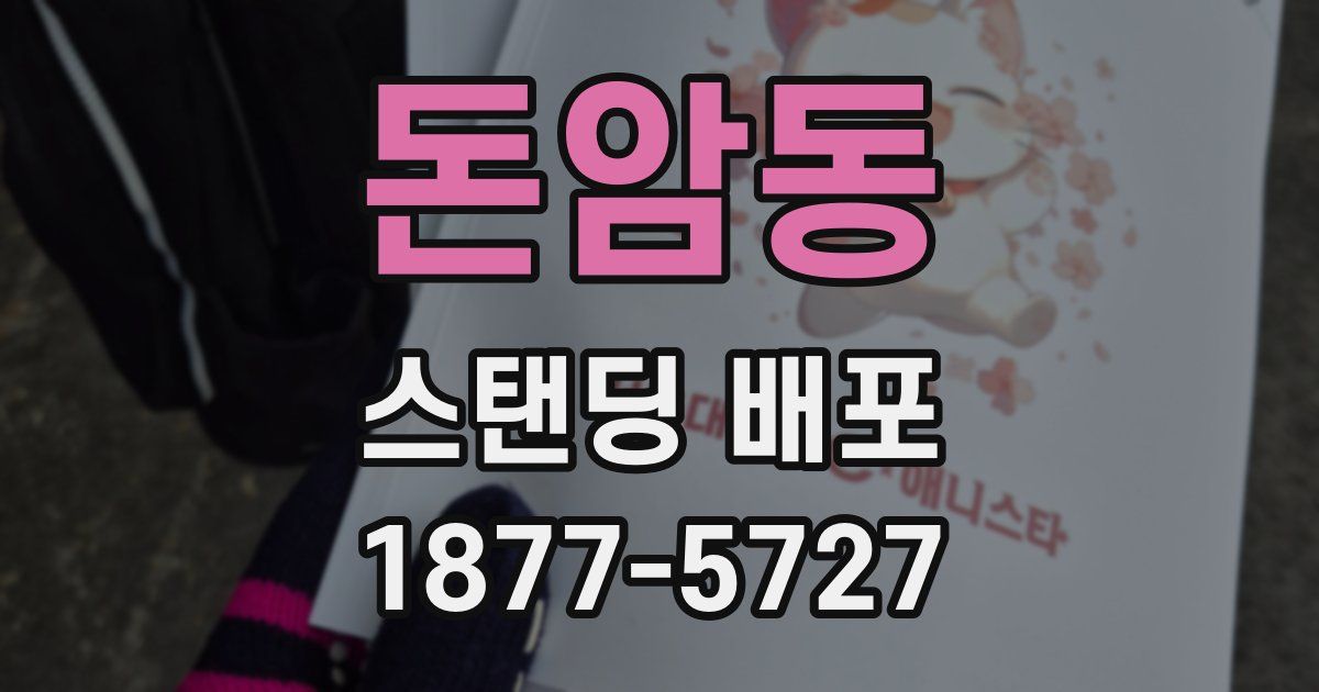돈암동 스탠딩 배포