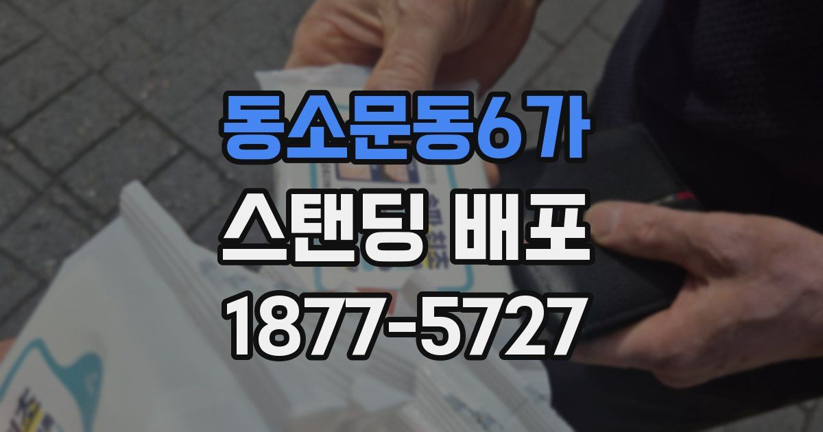 동소문동6가 스탠딩 배포