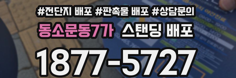 동소문동7가 스탠딩 배포