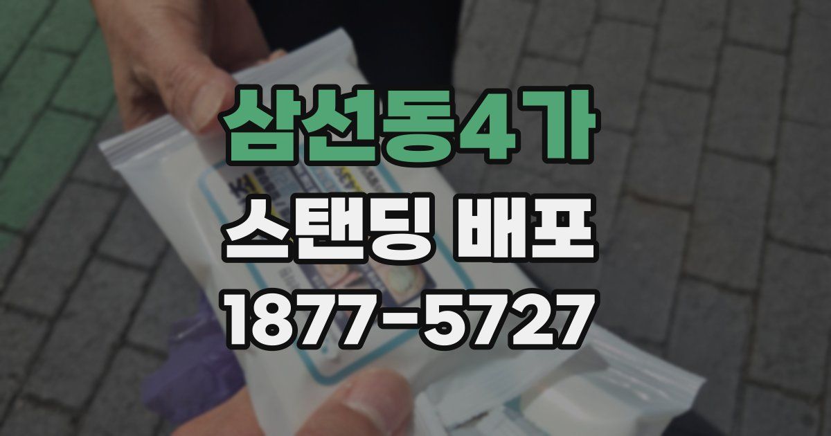 삼선동4가 스탠딩 배포
