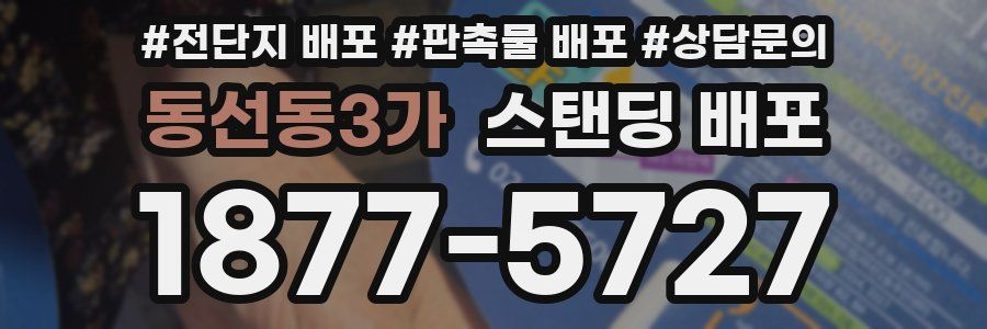 동선동3가 스탠딩 배포