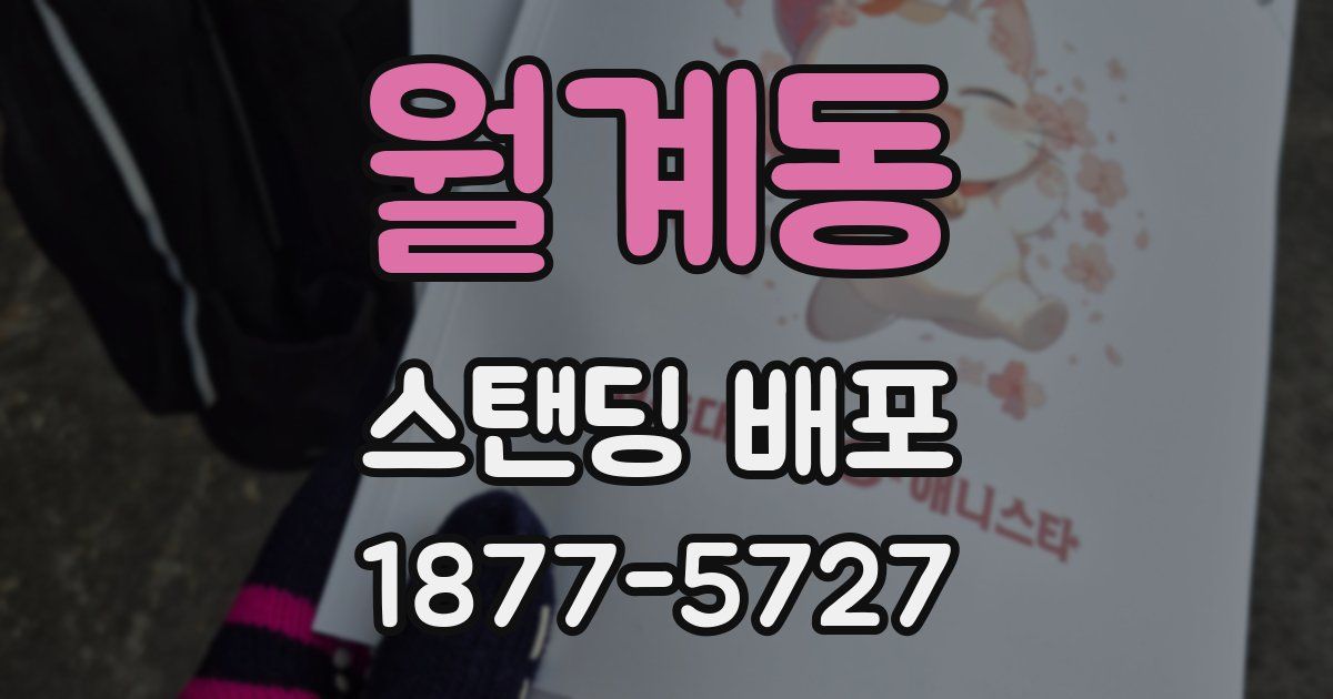 월계동 스탠딩 배포