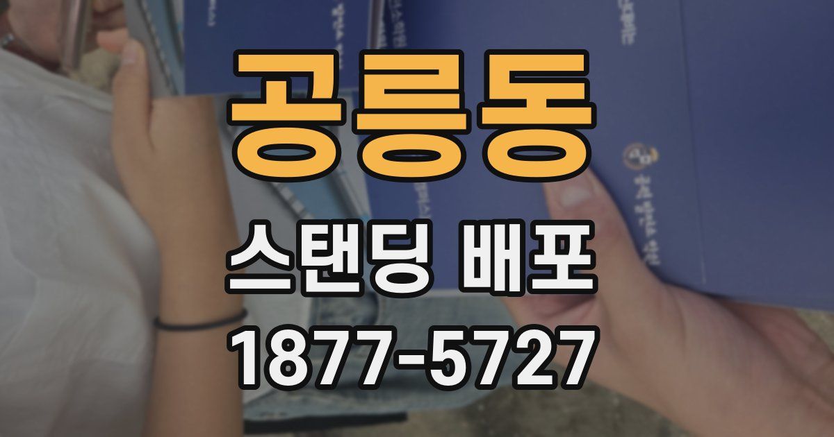 공릉동 스탠딩 배포