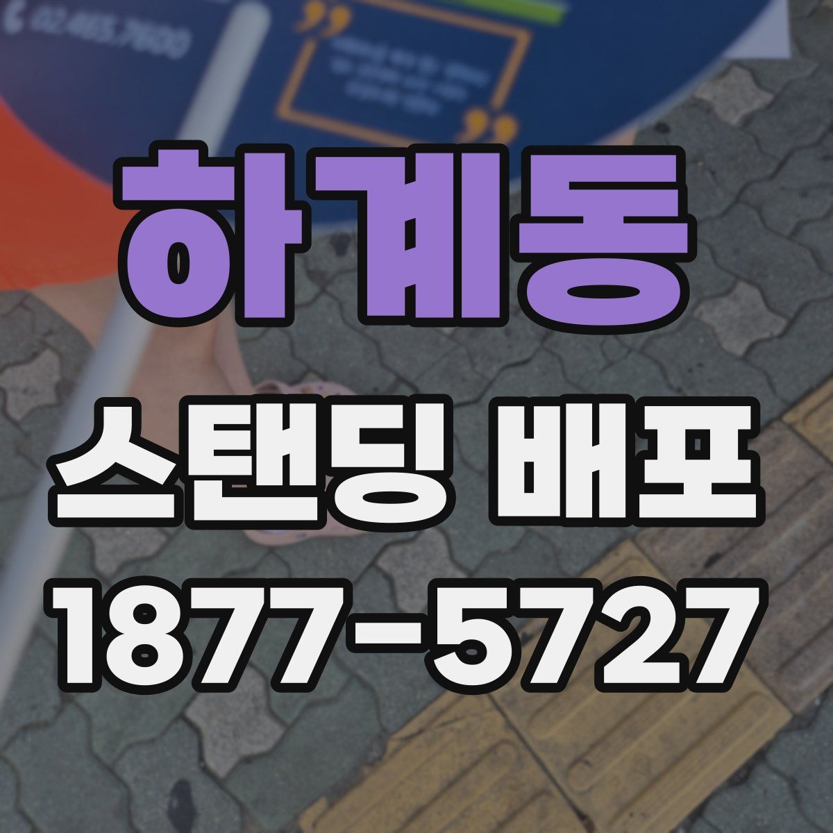 하계동 스탠딩 배포