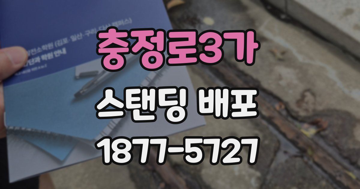 충정로3가 스탠딩 배포