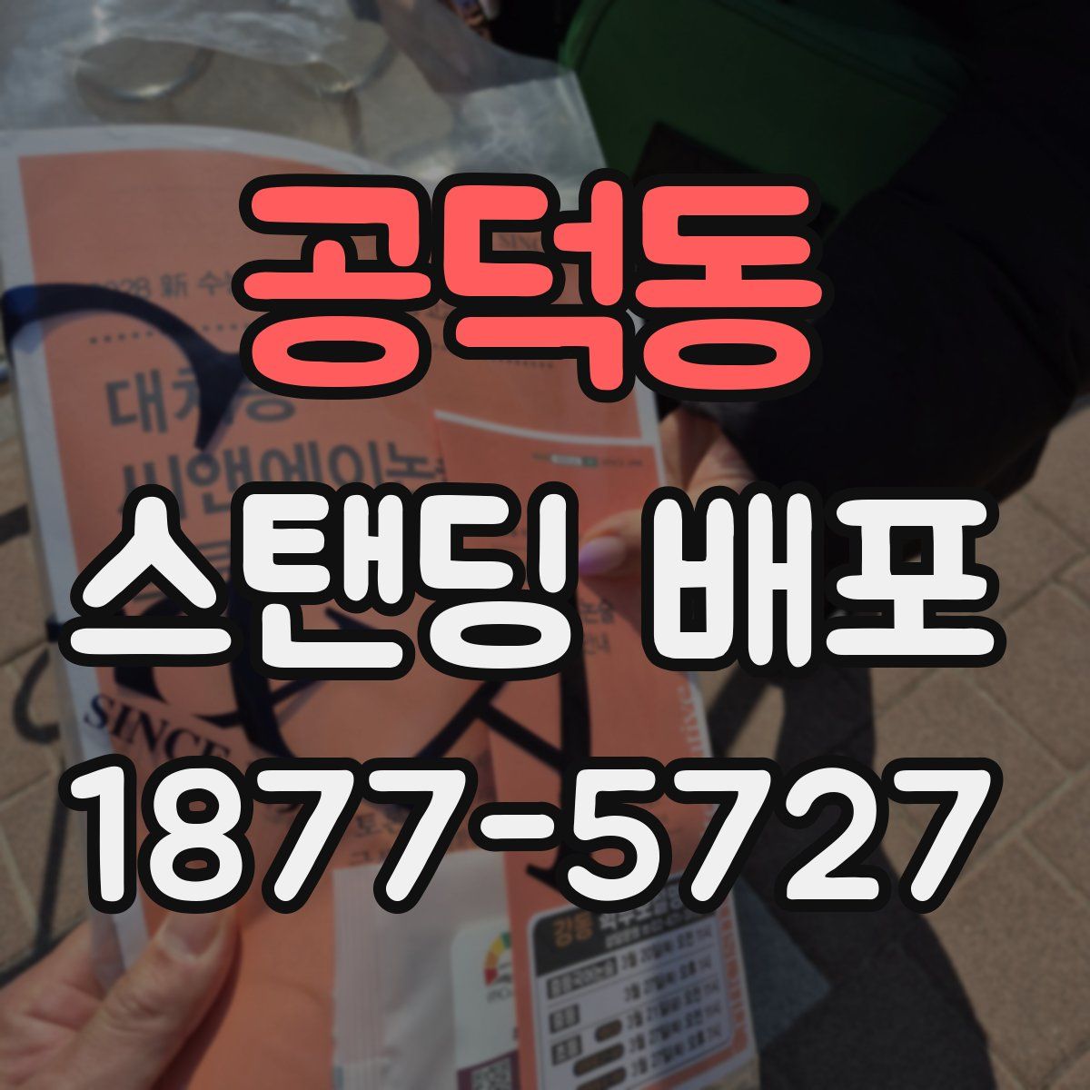 공덕동 스탠딩 배포