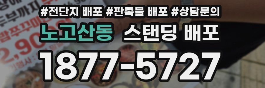 노고산동 스탠딩 배포