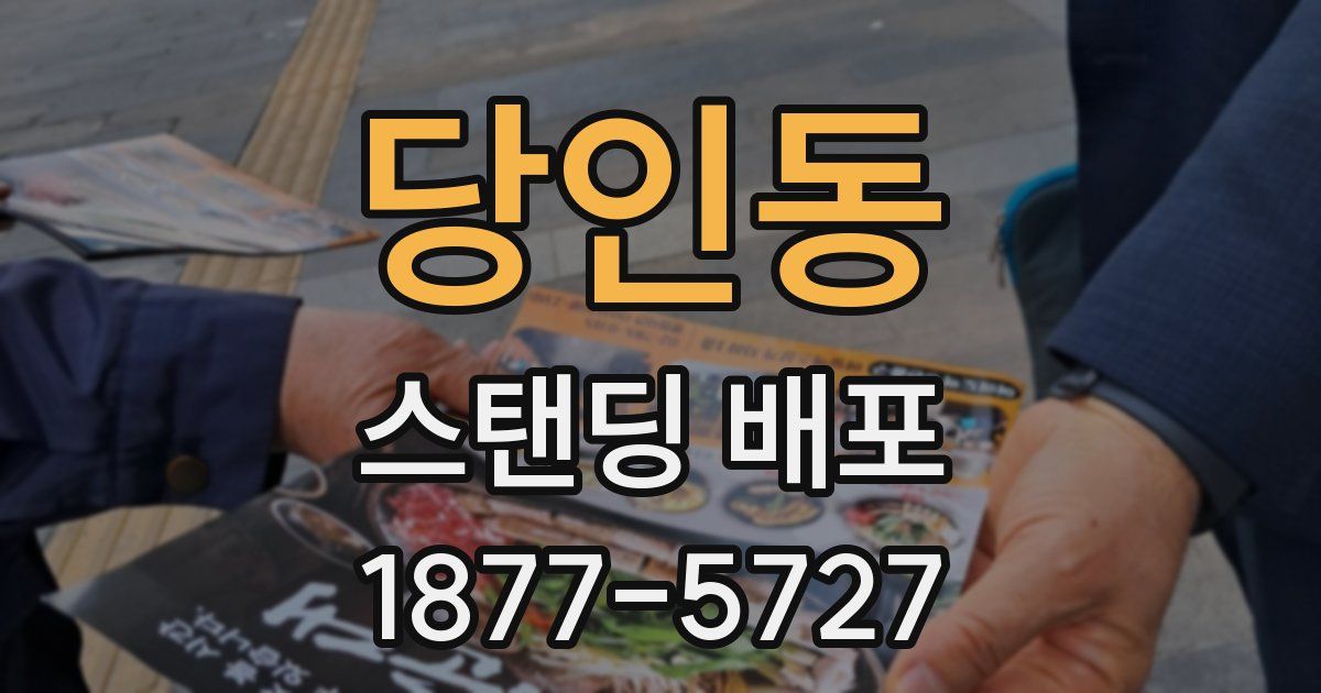 당인동 스탠딩 배포