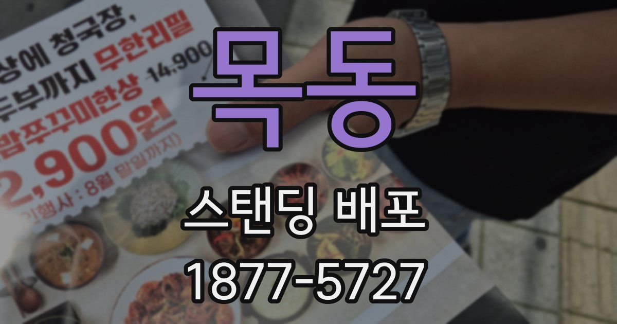 목동 스탠딩 배포