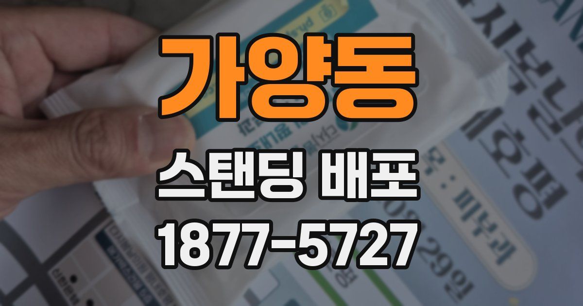 가양동 스탠딩 배포