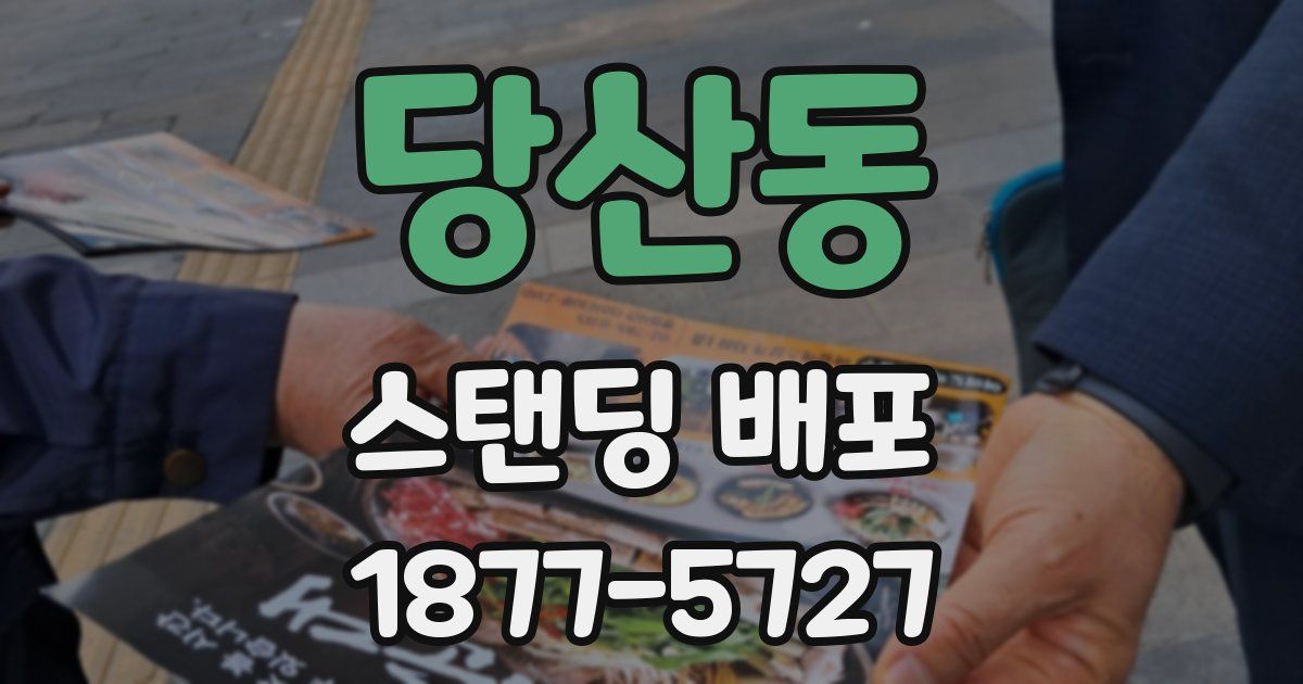 당산동 스탠딩 배포