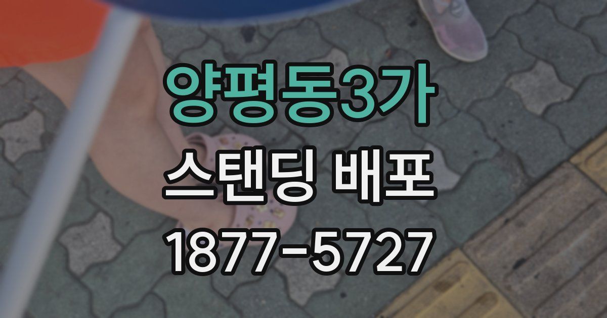 양평동3가 스탠딩 배포