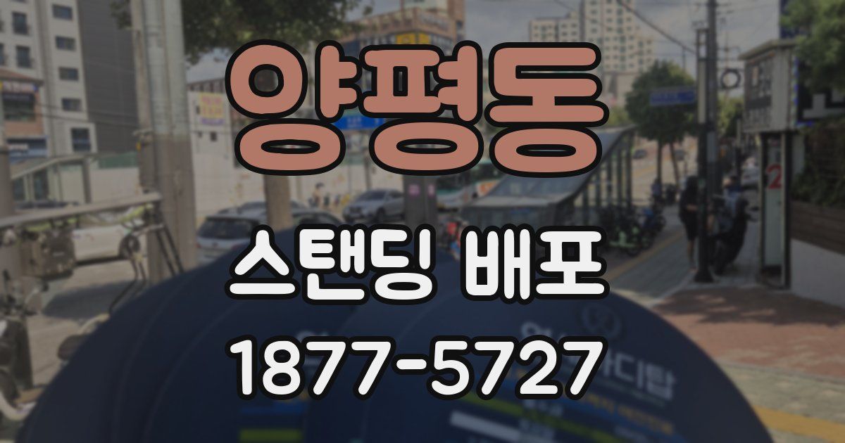 양평동 스탠딩 배포