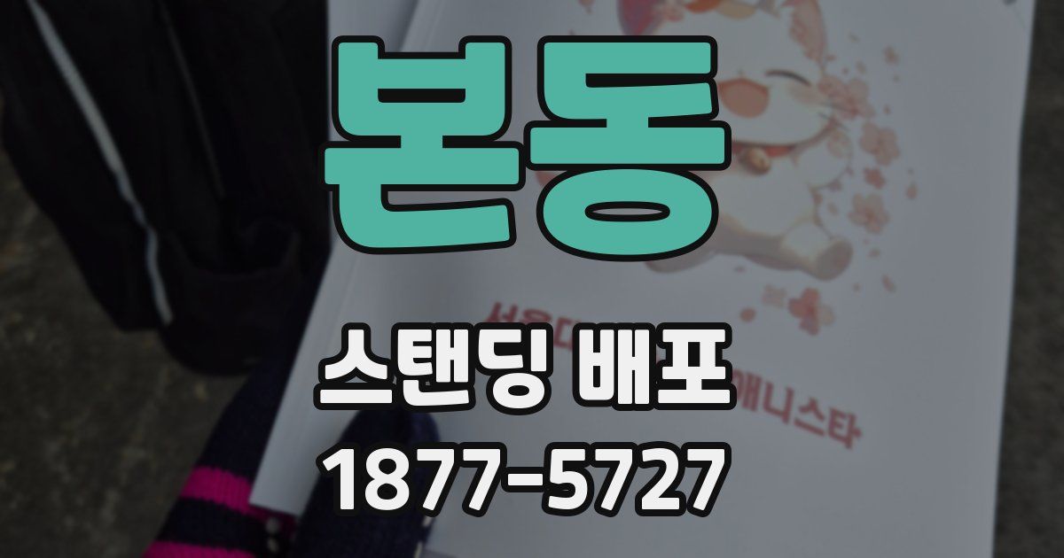본동 스탠딩 배포
