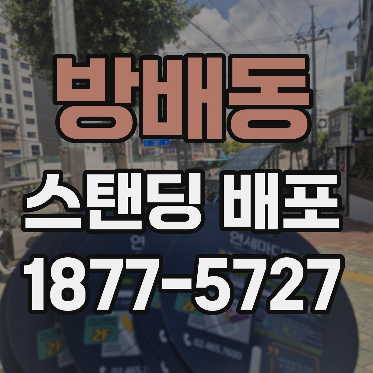 방배동 스탠딩 배포