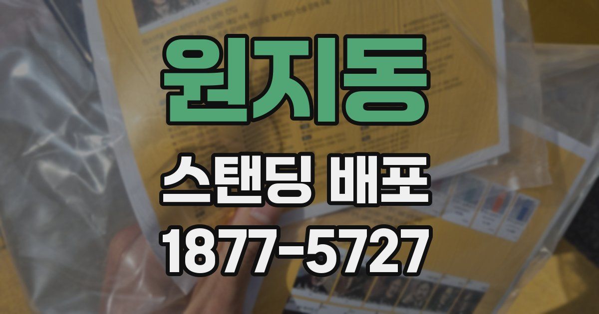 원지동 스탠딩 배포