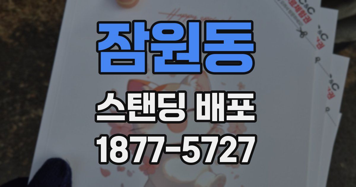 잠원동 스탠딩 배포