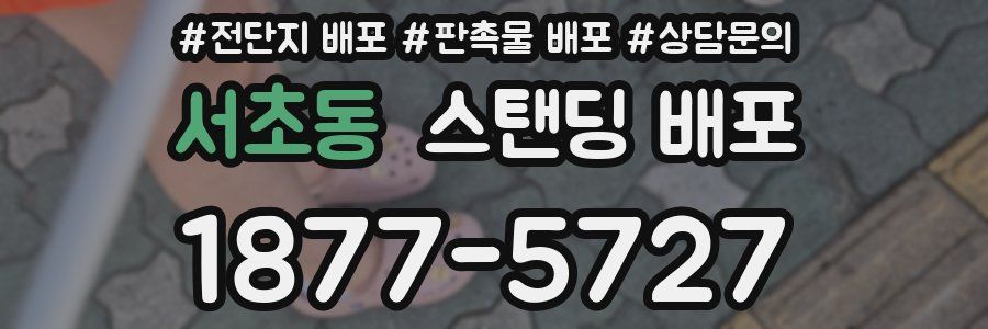 서초동 스탠딩 배포