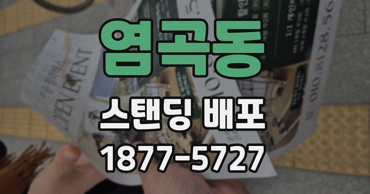염곡동 스탠딩 배포