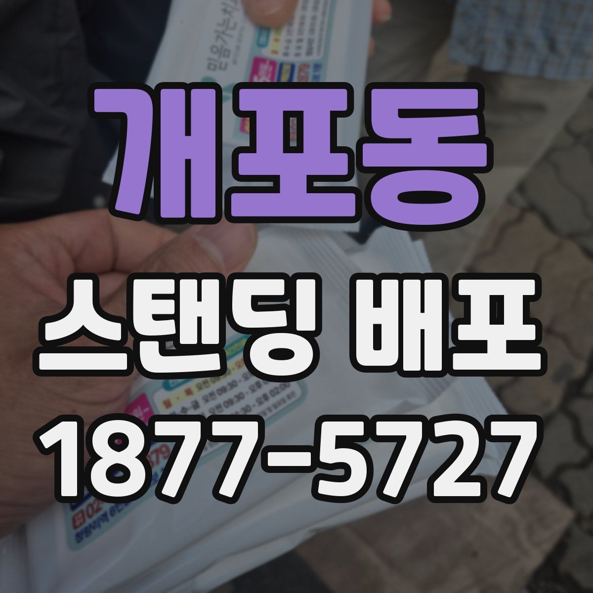 개포동 스탠딩 배포