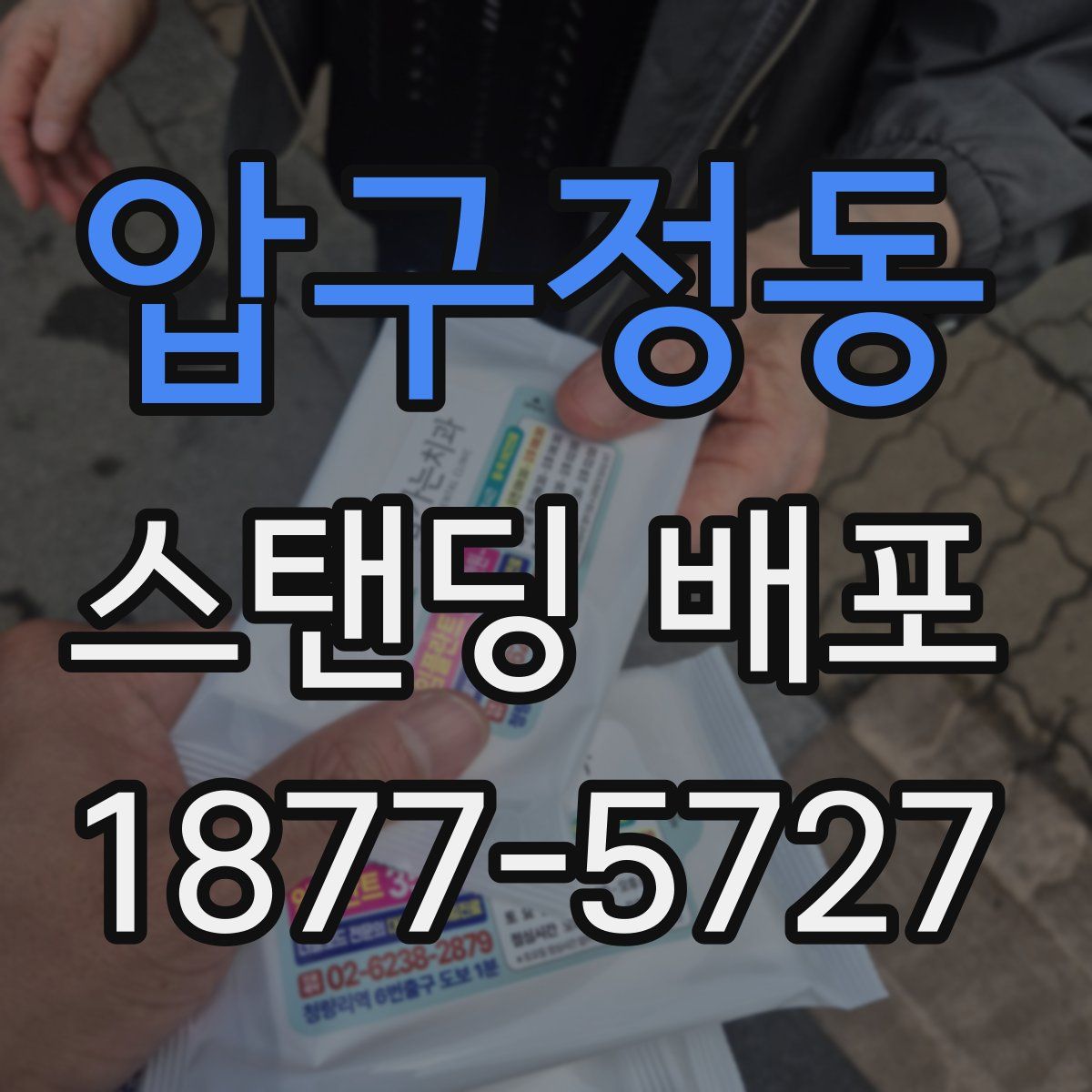 압구정동 스탠딩 배포