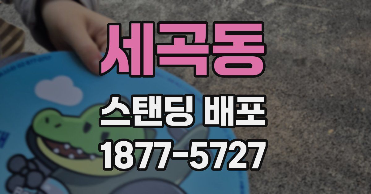 세곡동 스탠딩 배포
