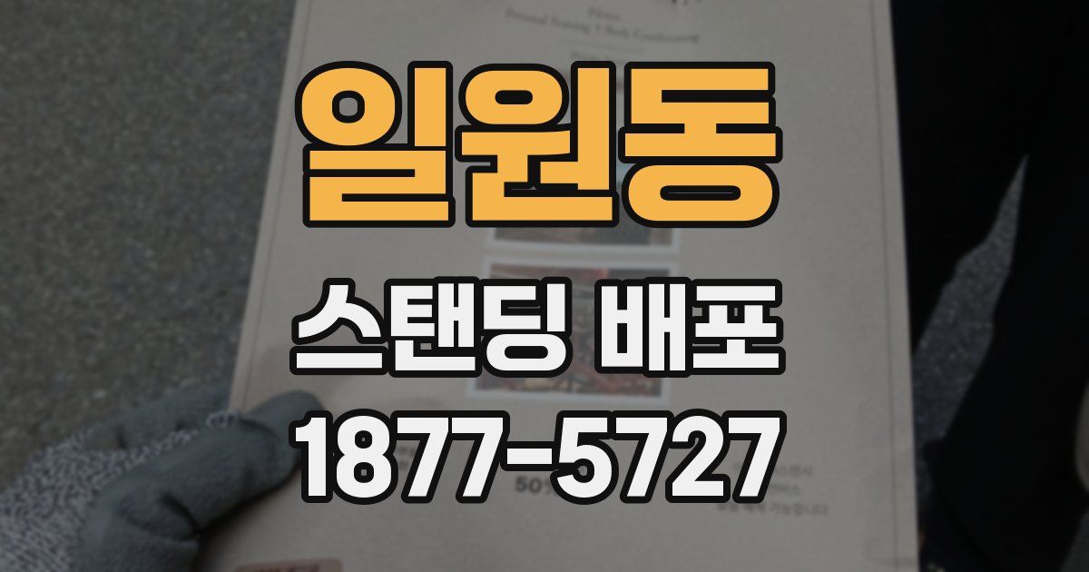 일원동 스탠딩 배포