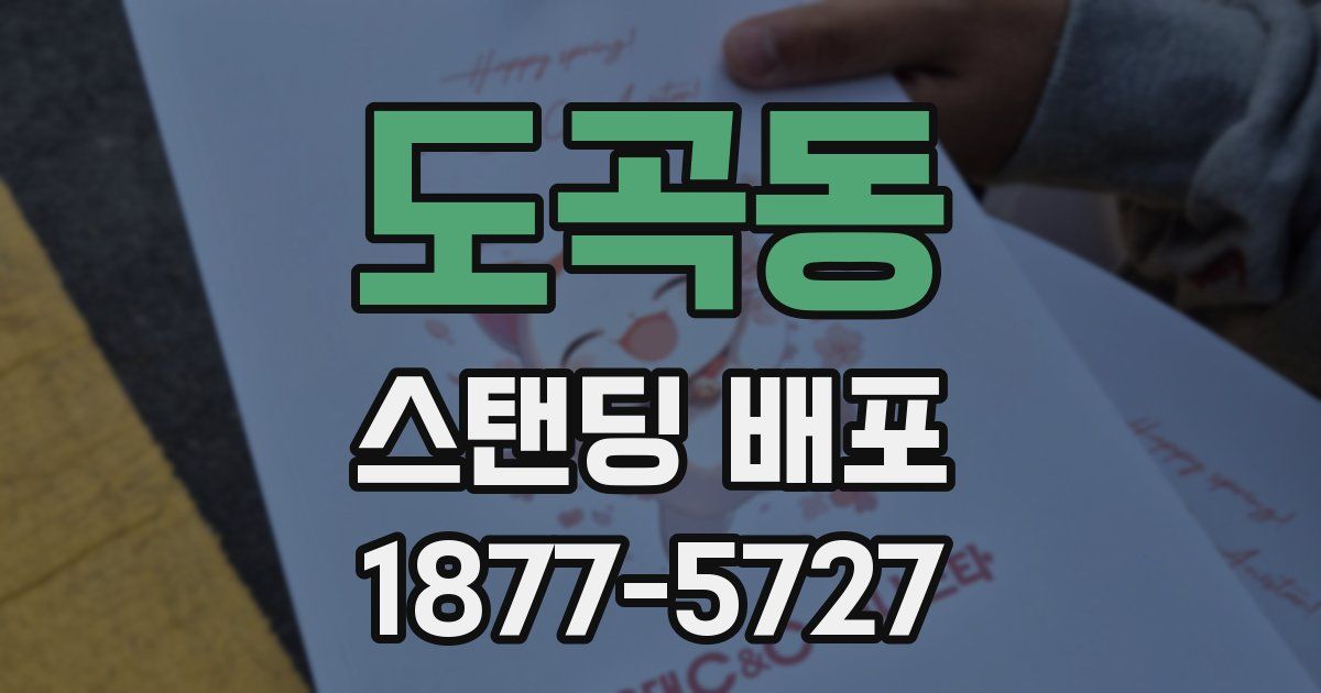 도곡동 스탠딩 배포