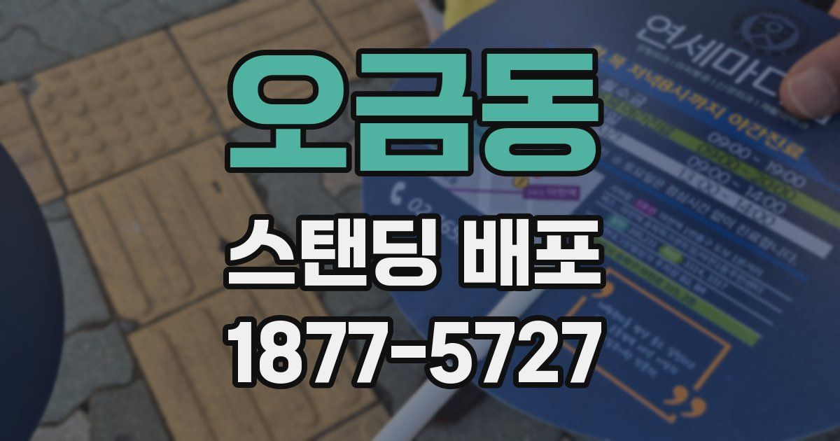 오금동 스탠딩 배포