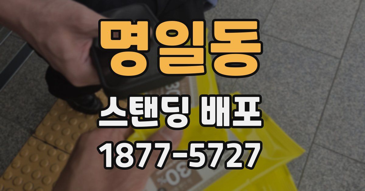 명일동 스탠딩 배포