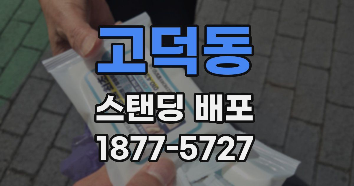 고덕동 스탠딩 배포