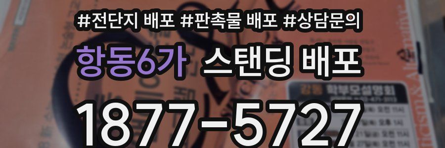 항동6가 스탠딩 배포