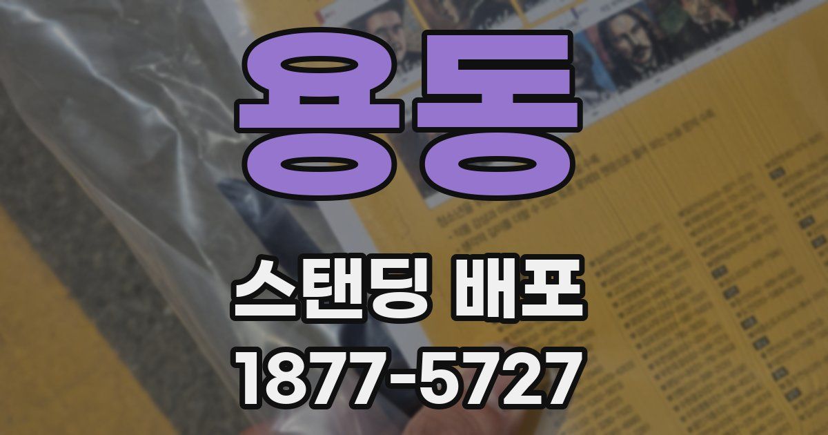 용동 스탠딩 배포