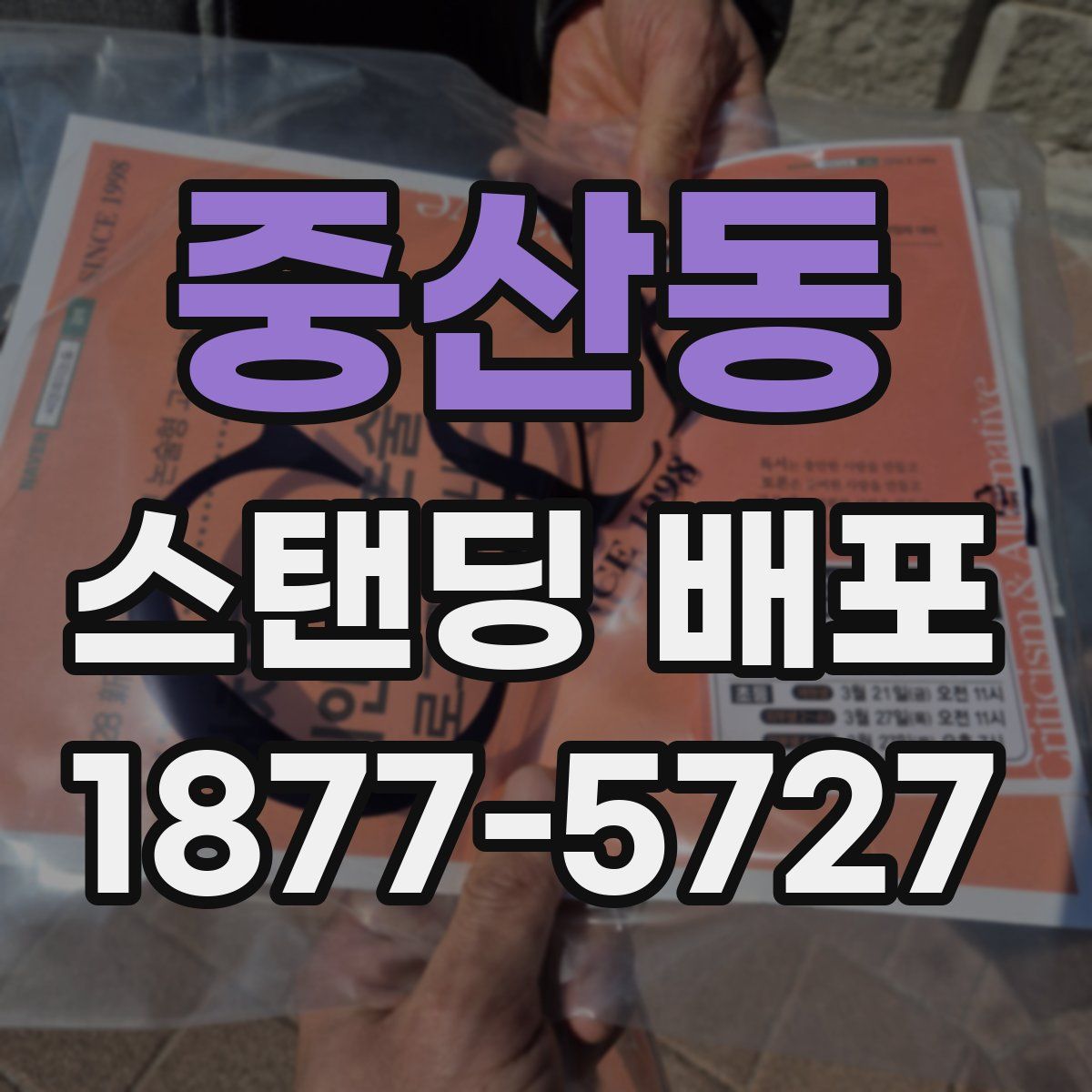 중산동 스탠딩 배포