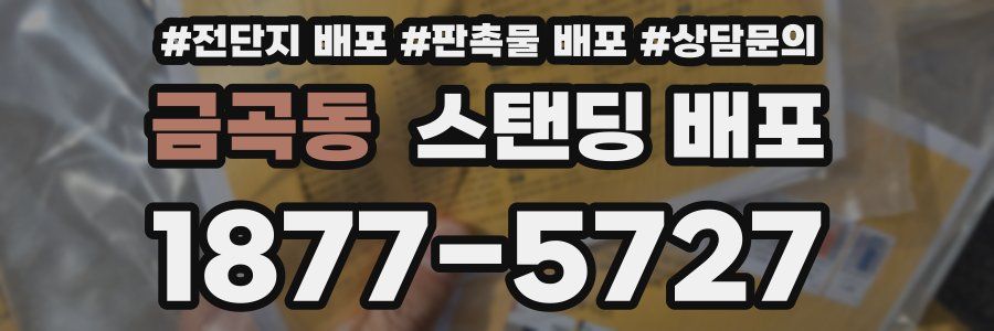 금곡동 스탠딩 배포