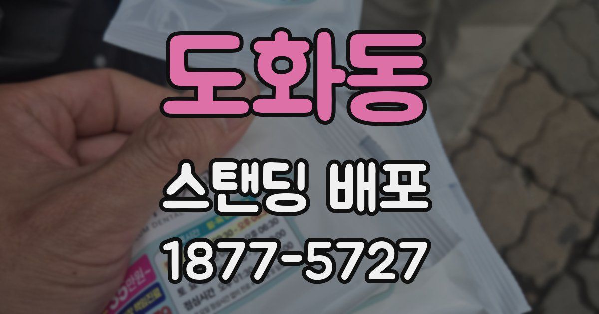 도화동 스탠딩 배포