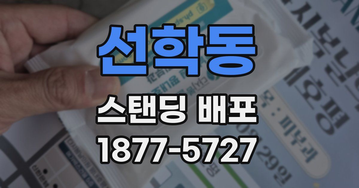 선학동 스탠딩 배포