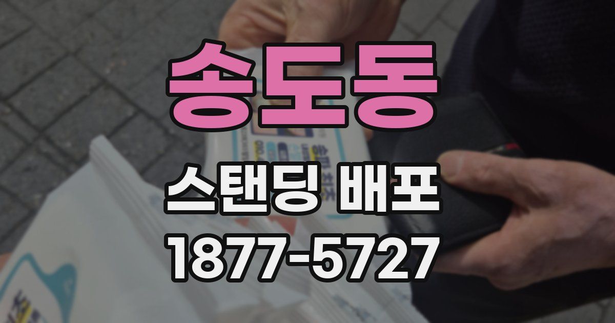 송도동 스탠딩 배포